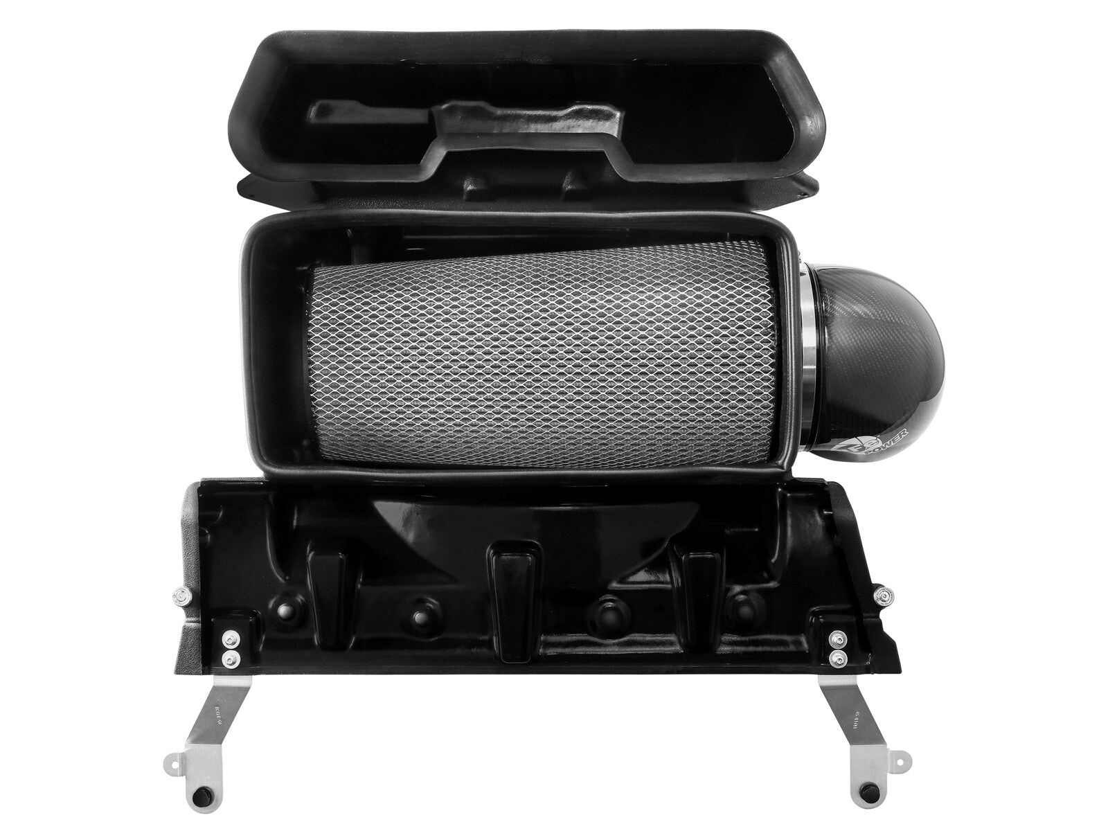 Track Series Carbon Fiber Intake System w/ Pro Dry S Filter Ram 1500 Trx 21-24 V8-6.2L (sc) aFe Power