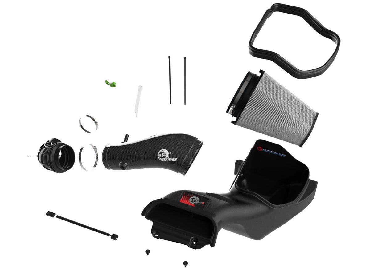 Track Series Carbon Fiber Intake System w/ Pro Dry S Filter Ford F-150 Raptor R 23-26 V8-5.2L (sc) aFe Power
