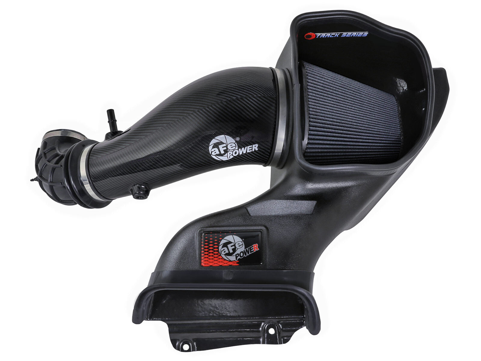 Track Series Carbon Fiber Intake System w/ Pro 5R Filter Black Ford F-150 Raptor R 23-26 V8-5.2L (sc) aFe Power