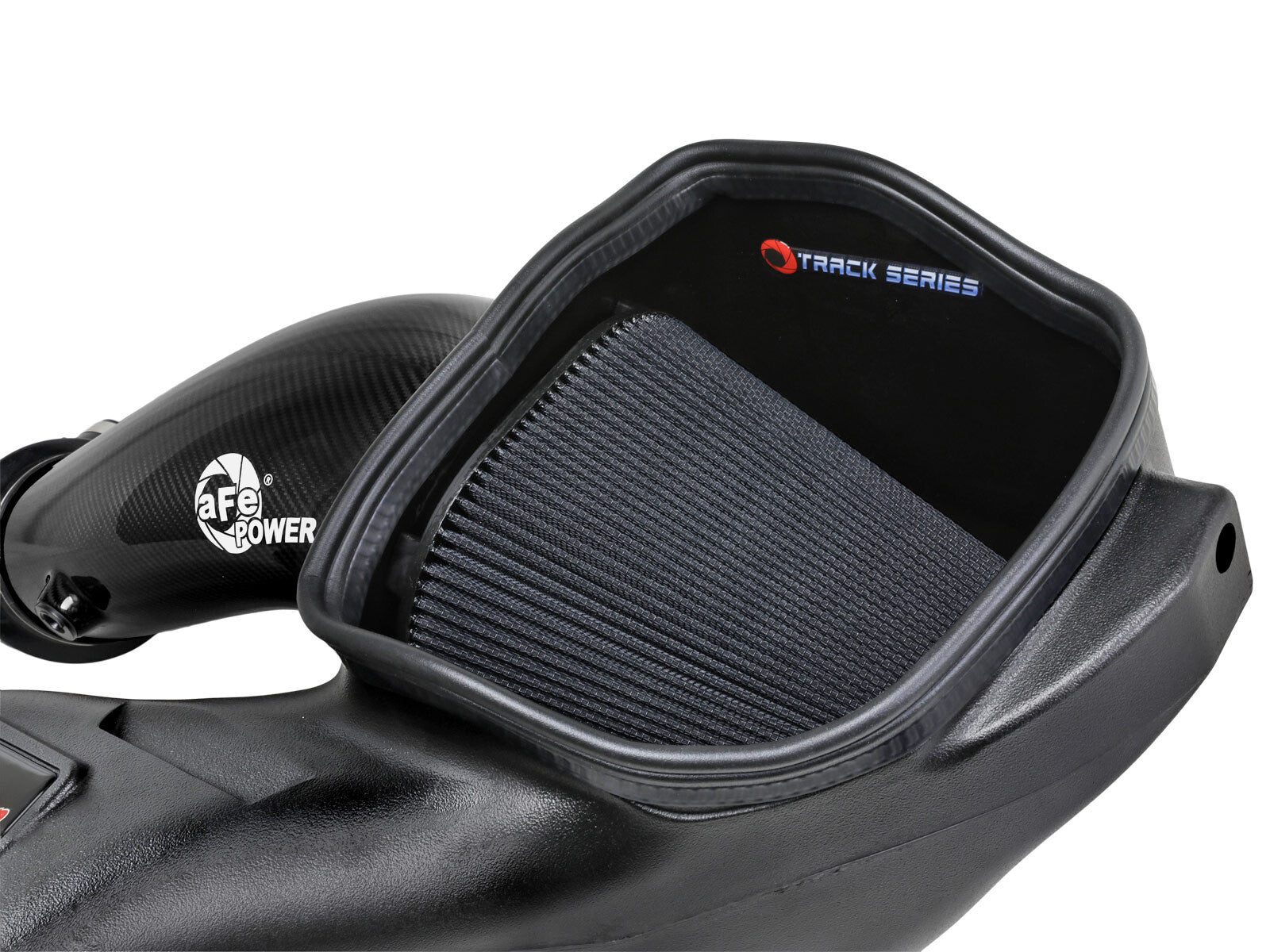 Track Series Carbon Fiber Intake System w/ Pro 5R Filter Black Ford F-150 Raptor R 23-26 V8-5.2L (sc) aFe Power