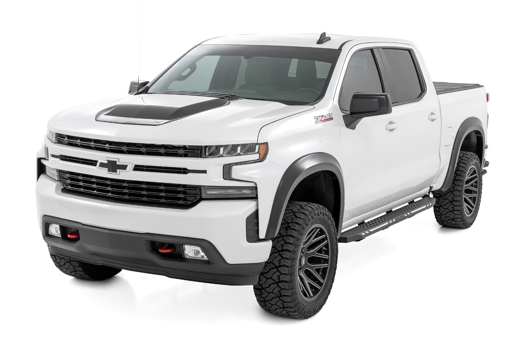AC2 Running Boards Amber/White Crew Cab Silverado/Sierra 1500/2500HD/3500HD (19-26) Rough Country