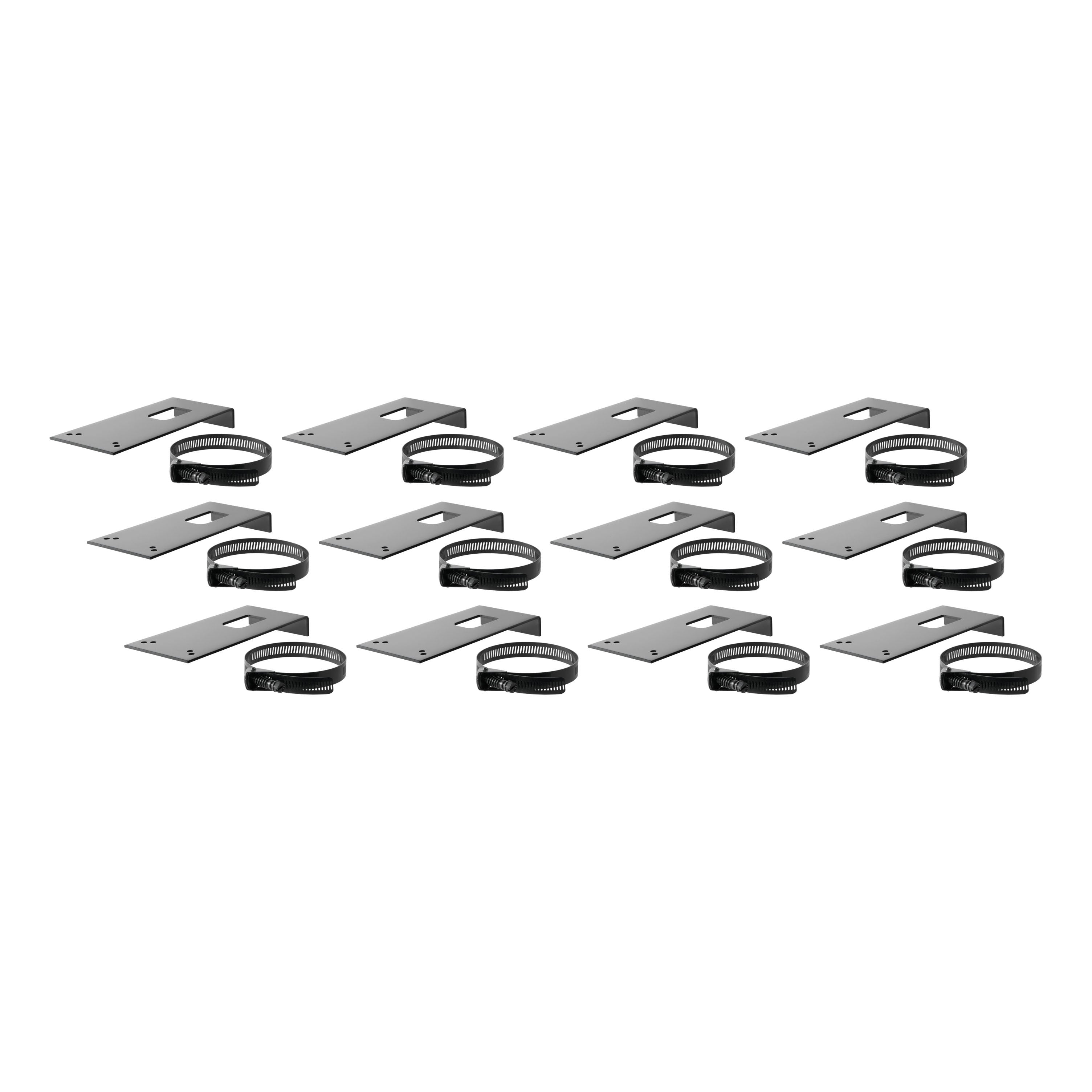 CURT Vehicle-Side Trailer Wiring Harness Clamp-On Bracket Mounts for 7-Way Round or RV Blade, 12-Pack Model 57201