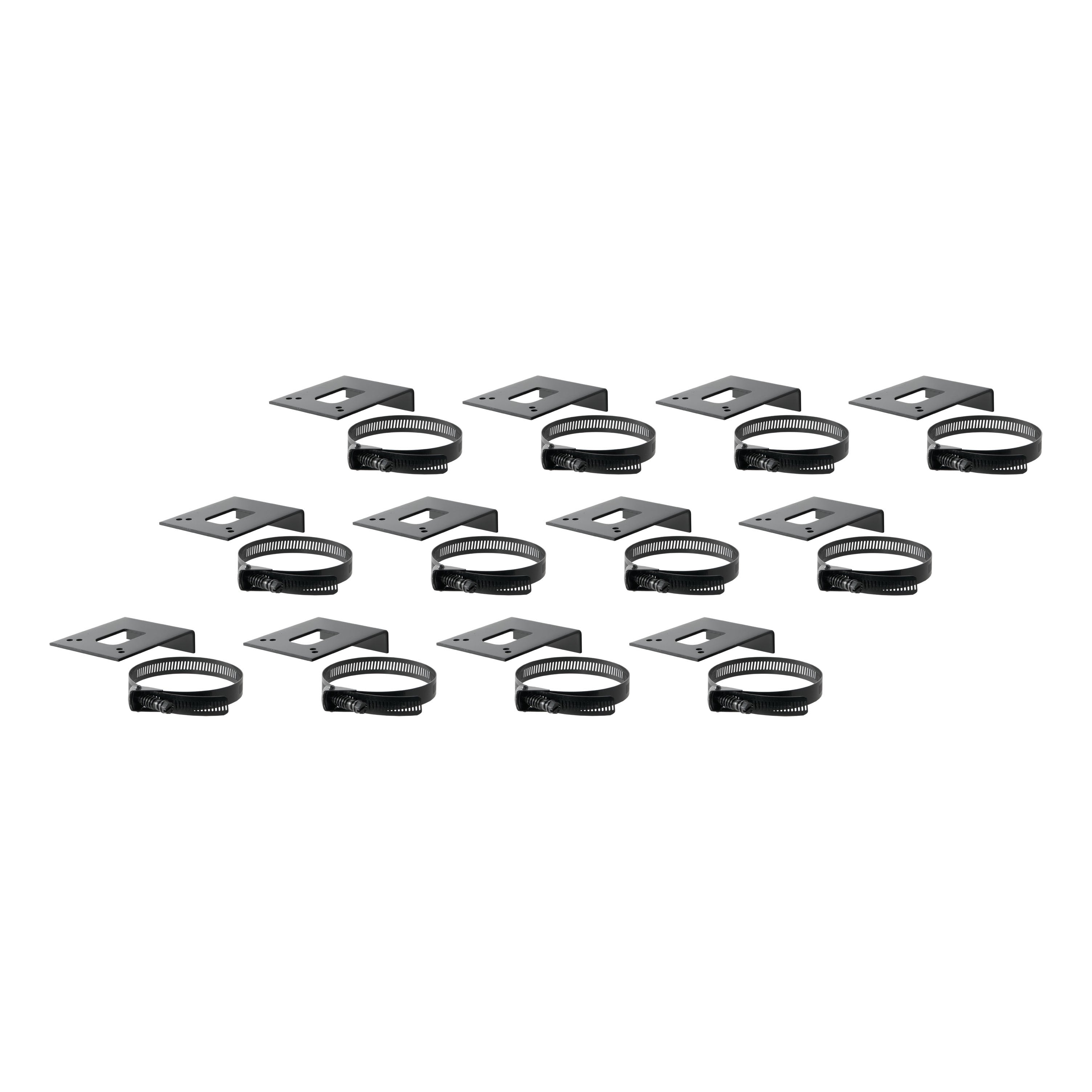 CURT Vehicle-Side Trailer Wiring Harness Clamp-On Bracket Mounts for 4-Way, 5-Way or 6-Way, 12-Pack Model 57203