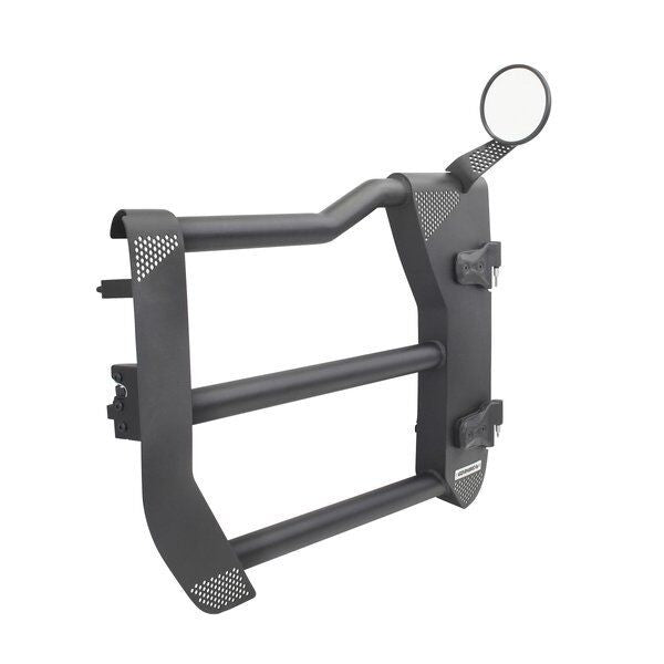 Trailline Tube Door Front Textured Black 2018-2026 Jeep Wrangler JL 2020-2025 Jeep Gladiator Go Rhino