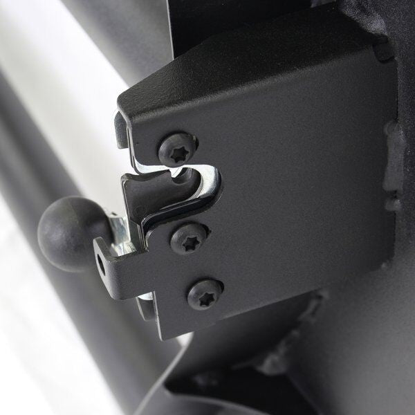 Trailline Tube Door Front Textured Black 2018-2026 Jeep Wrangler JL 2020-2025 Jeep Gladiator Go Rhino