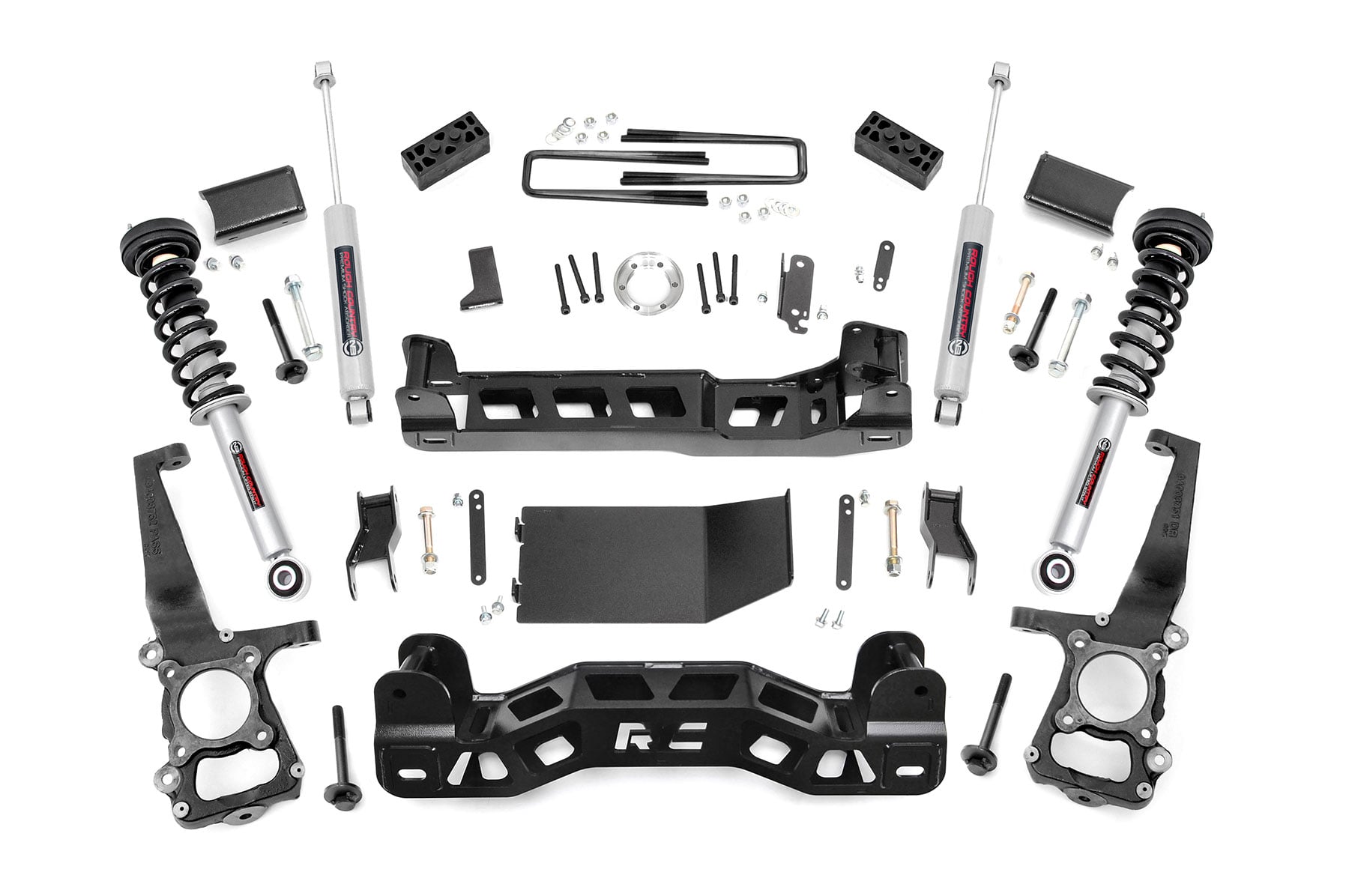 4 Inch Lift Kit N3 Struts Ford F-150 4WD (2014) Rough Country