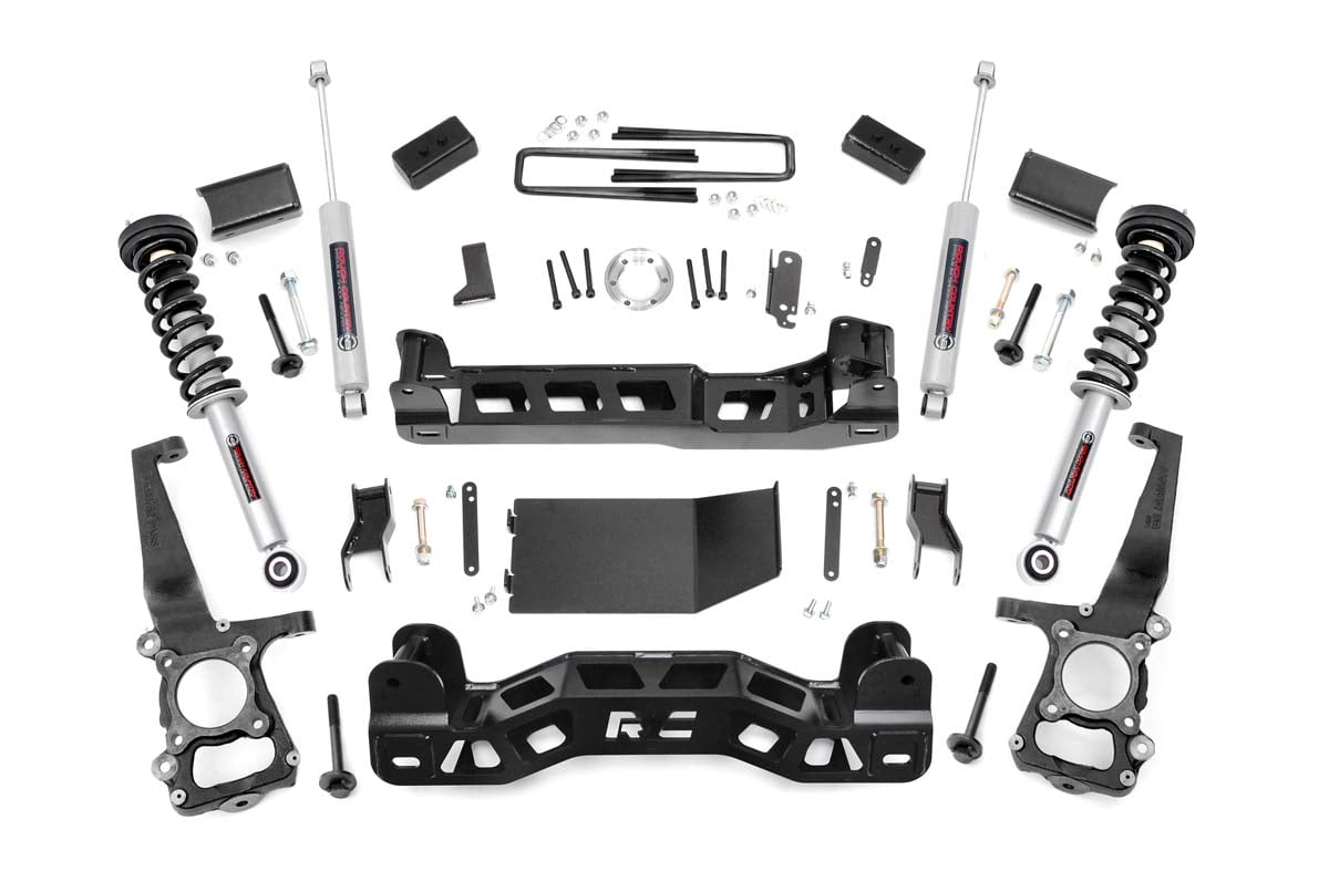 4 Inch Lift Kit N3 Struts Ford F-150 4WD (2011-2013) Rough Country