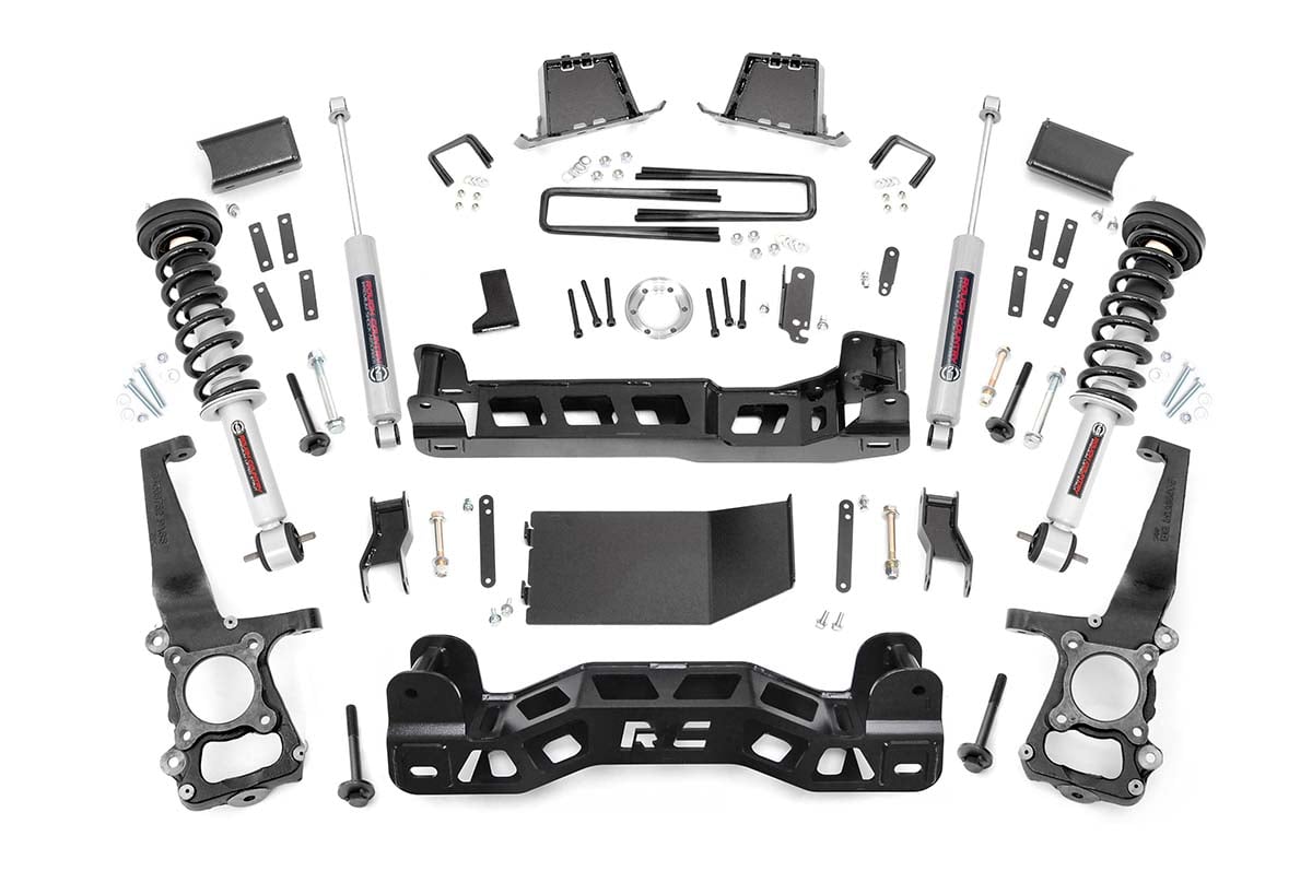 6 Inch Lift Kit N3 Struts Ford F-150 4WD (2014) Rough Country