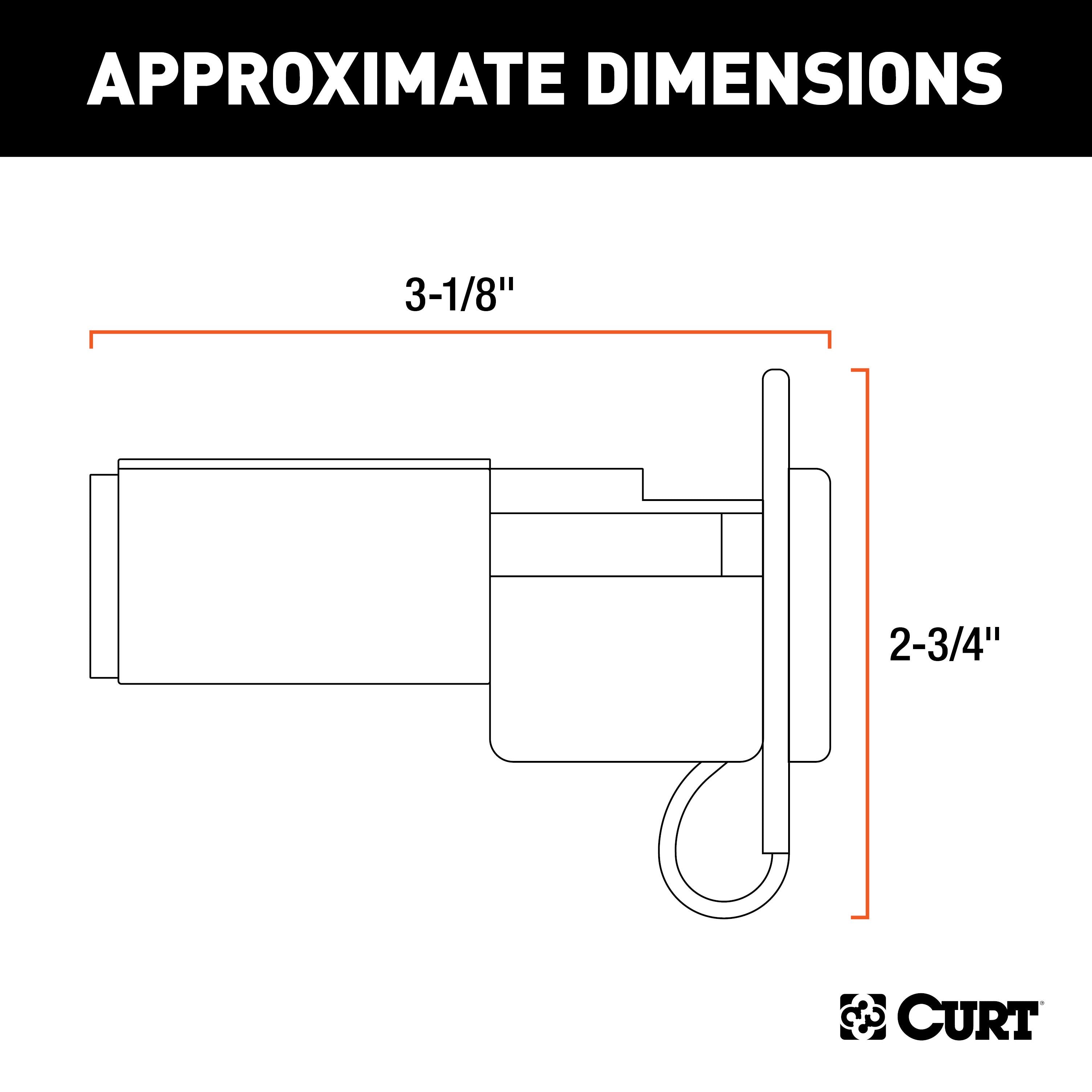 CURT 6-Way Round Vehicle-Side to 4-Way Flat Trailer Wiring Adapter with Tester Model 57627