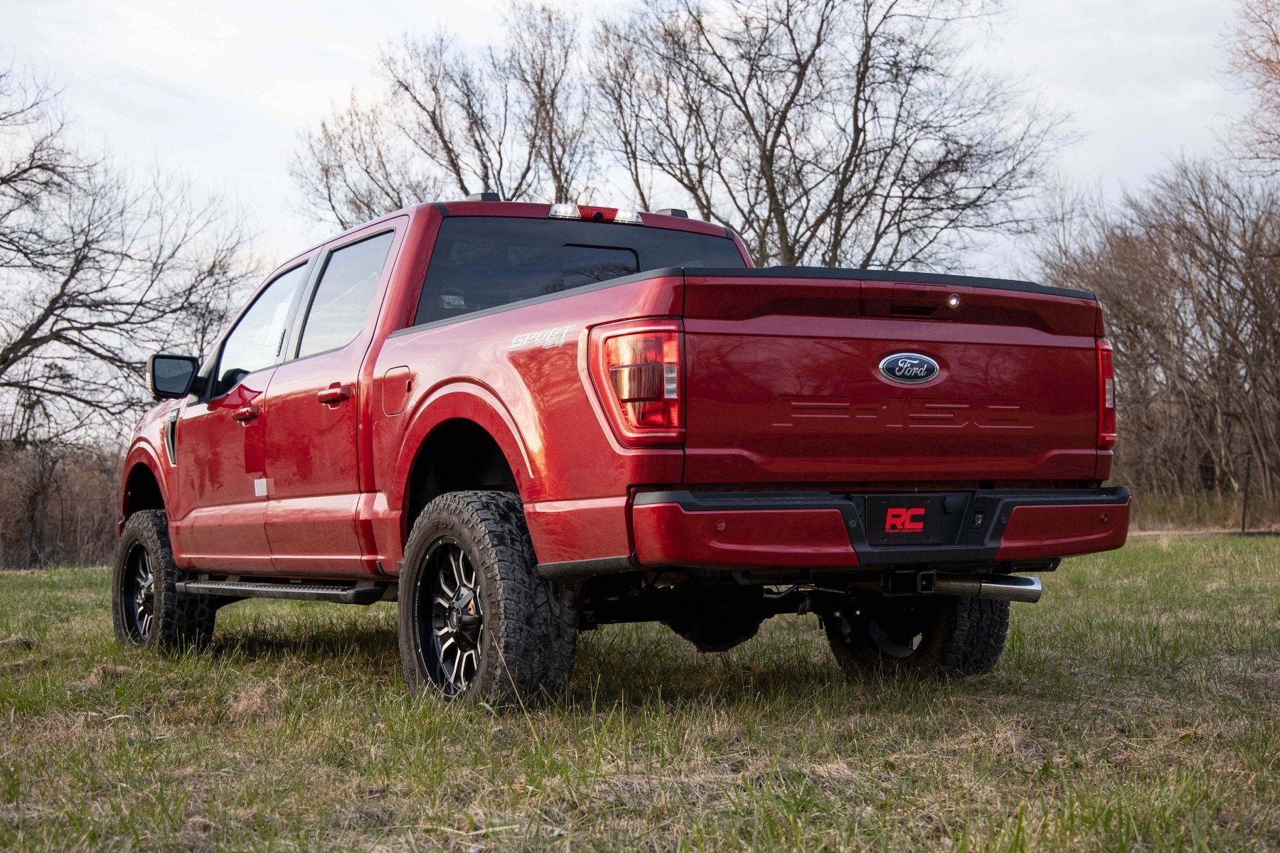 F-150 3 Inch Lift Kit Bolt On w/N3 Struts and V2 Shocks 2021 F-150 4WD Rough Country