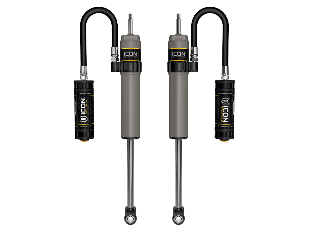 1996-2002 Toyota 4Runner 0-2 Inch Lift Rear V.S. 2.5 Aluminum Series Shock Absorbers Remote Reservoir Pair Icon Vehicle Dynamics