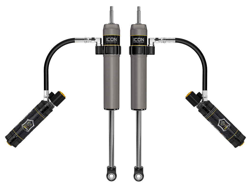2024-2025 Toyota Tacoma 0-1 Inch Lift Rear V.S. 2.5 Aluminum Series Shock Absorbers Remote Reservoir W/ CDEV Pair Icon Vehicle Dynamics