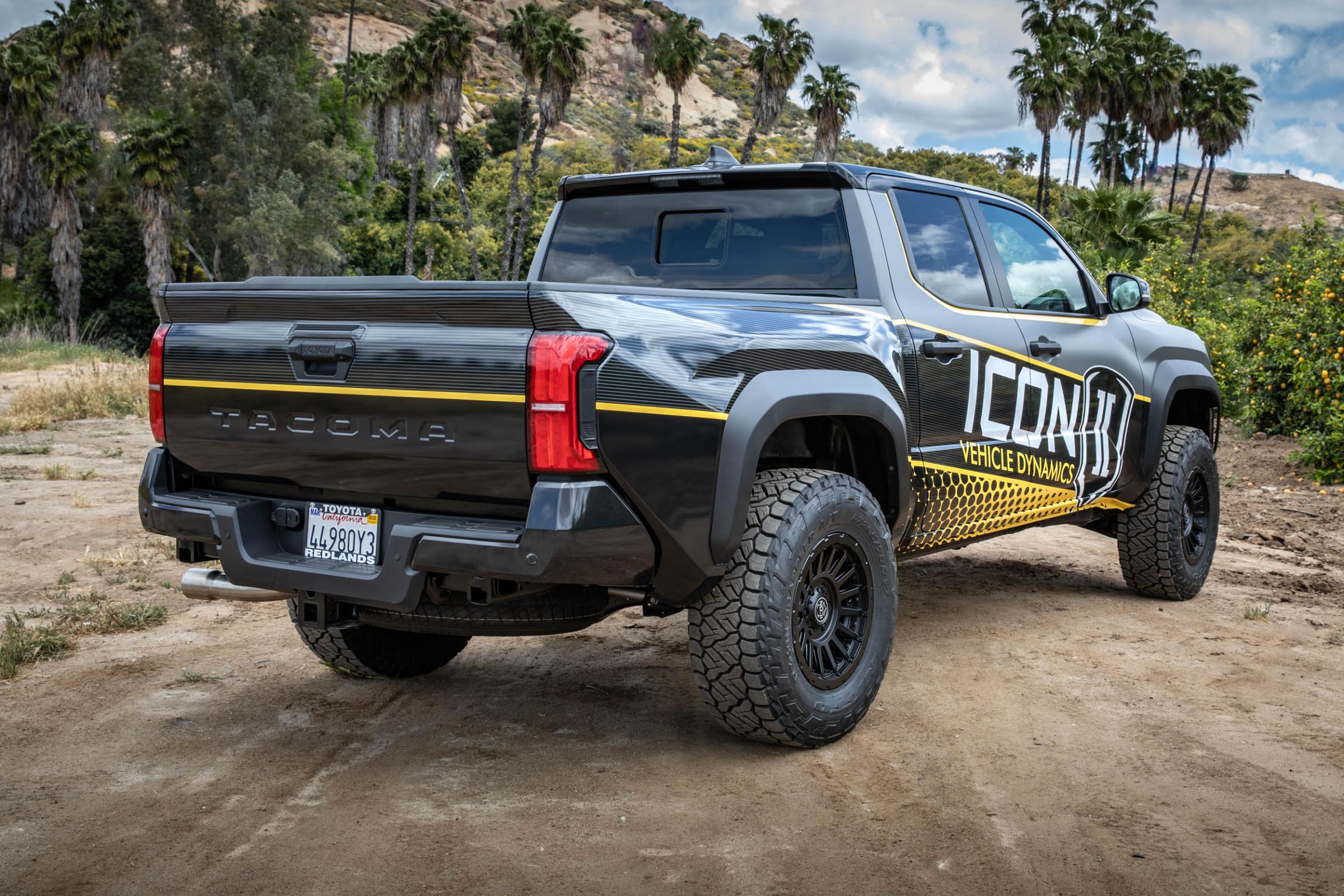 2024-2025 Toyota Tacoma 0-1 Inch Lift Rear V.S. 2.5 Aluminum Series Shock Absorbers Remote Reservoir Pair Icon Vehicle Dynamics
