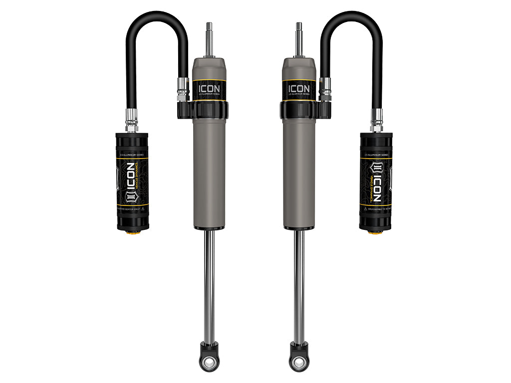 2022-2025 Toyota Tundra 0-1.5 Inch Lift/2023-2025 Sequoia 0-4 Inch Lift Rear V.S. 2.5 Aluminum Series Shock Absorbers Remote Reservoir Pair Icon Vehicle Dynamics