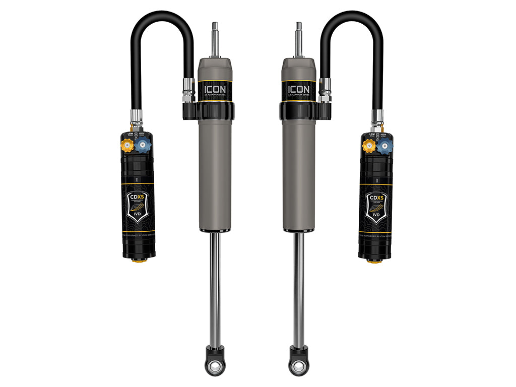 2024-2025 Toyota Land Cruiser 250 Series 2024-2025 Lexus GX550 0-3 Inch Lift Rear V.S. 2.5 Aluminum Series Shock Absorbers Remote Reservoir W CDXS Pair Icon Vehicle Dynamics