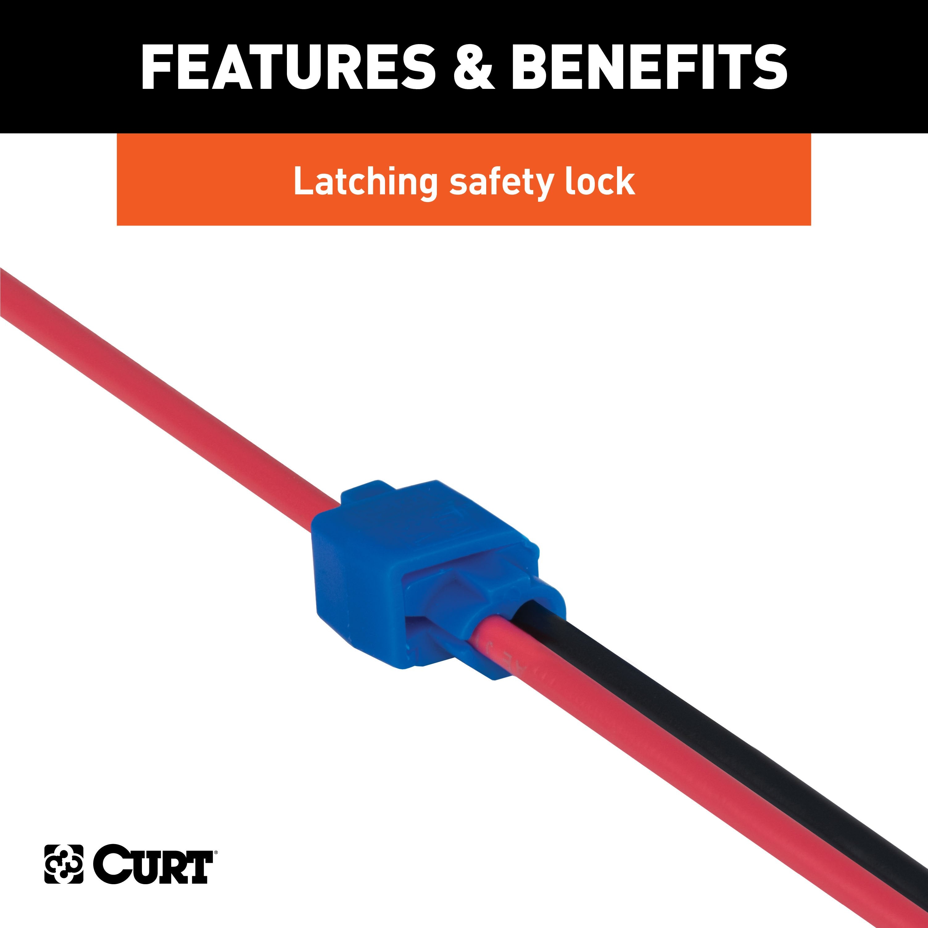 CURT 18-14 Gauge Blue Scotch Snap Lock Wire Connectors, 100-Pack Model 58280