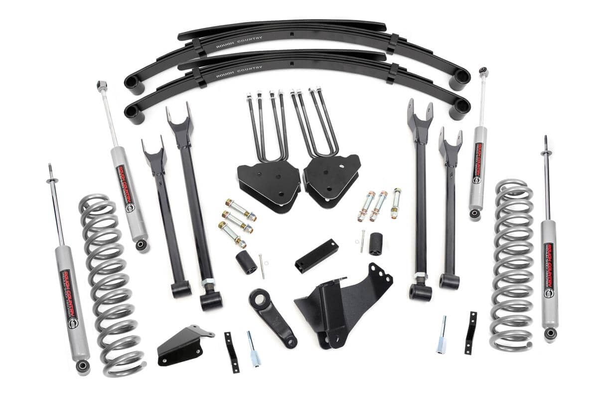 6 Inch Lift Kit Gas 4 Link RR Spring Ford F-250/F-350 Super Duty (05-07) Rough Country