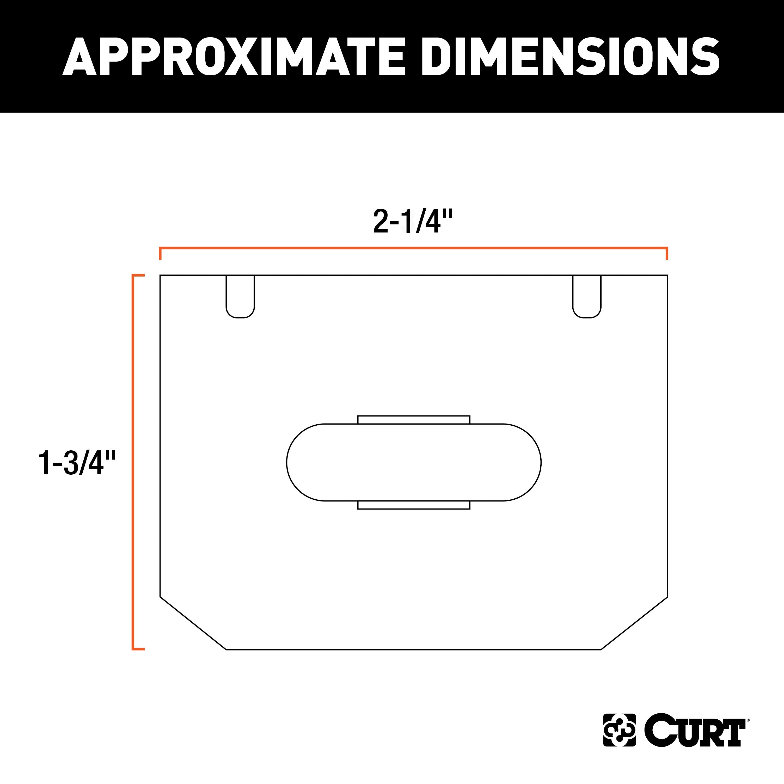 CURT Vehicle-Side Trailer Wiring Harness Mounting Bracket for 4-Way Flat Model 58301