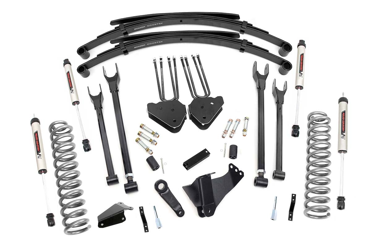 6 Inch Lift Kit Gas 4 Link RR Spring V2 Ford F-250/F-350 Super Duty (05-07) Rough Country