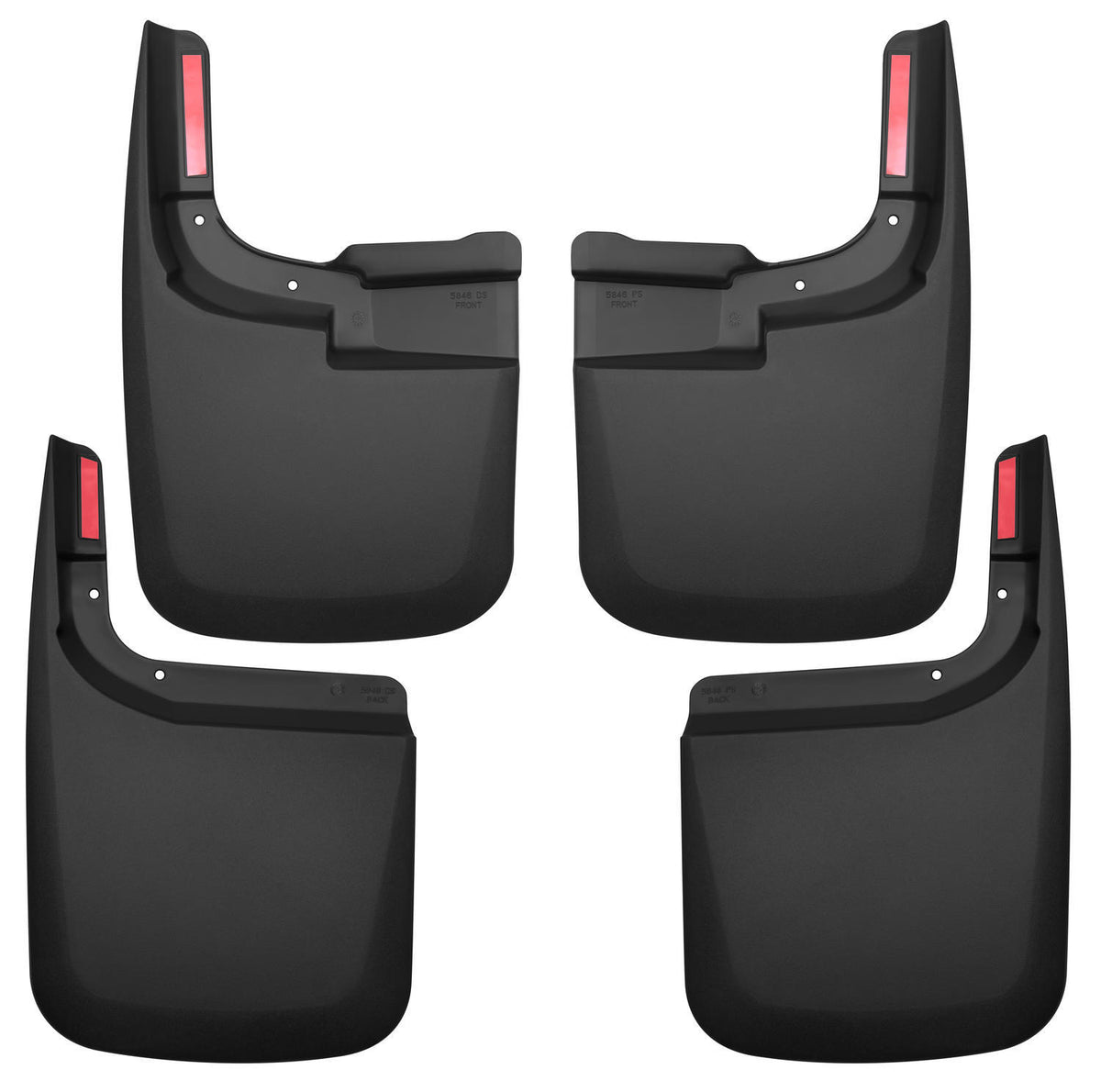 Custom Mud Guards Front and Rear Mud Guard Set For 2017-2024 F-250/F-350 Super Duty Husky Liners