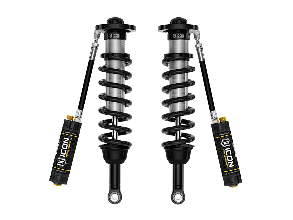 2022-2025 Toyota Tundra 1.25-3.5 Inch Lift 2023-2025 Sequoia 3-4.5 Inch Lift Front V.S. 2.5 Series Coilover Kit Remote Reservoir W  CDCV Pair Icon Vehicle Dynamics