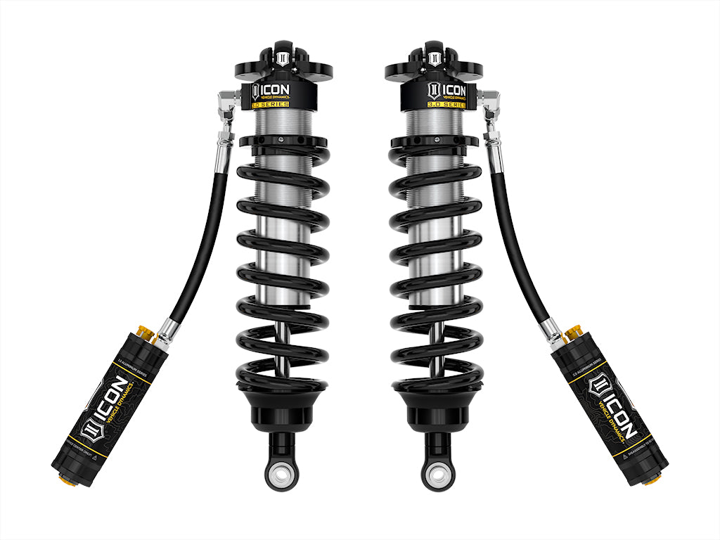 2022-2025 Toyota Tundra 1.25-3.25 Inch Lift 2023-2025 Sequoia 3-4.25 Inch Lift V.S. 3.0 Series Front Coilover Kit Remote Reservoir W CDCV Pair Icon Vehicle Dynamics