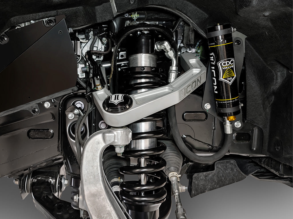 2022-2025 Toyota Tundra 1.25-3.25 Inch Lift 2023-2025 Sequoia 3-4.25 Inch Lift V.S. 3.0 Series Front Coilover Kit Remote Reservoir W CDCV Pair Icon Vehicle Dynamics
