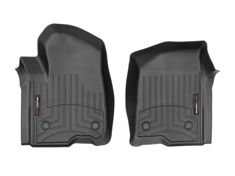 WeatherTech 2019+ Chevrolet Silverado 1500 Crew Cab Front FloorLiner - Black