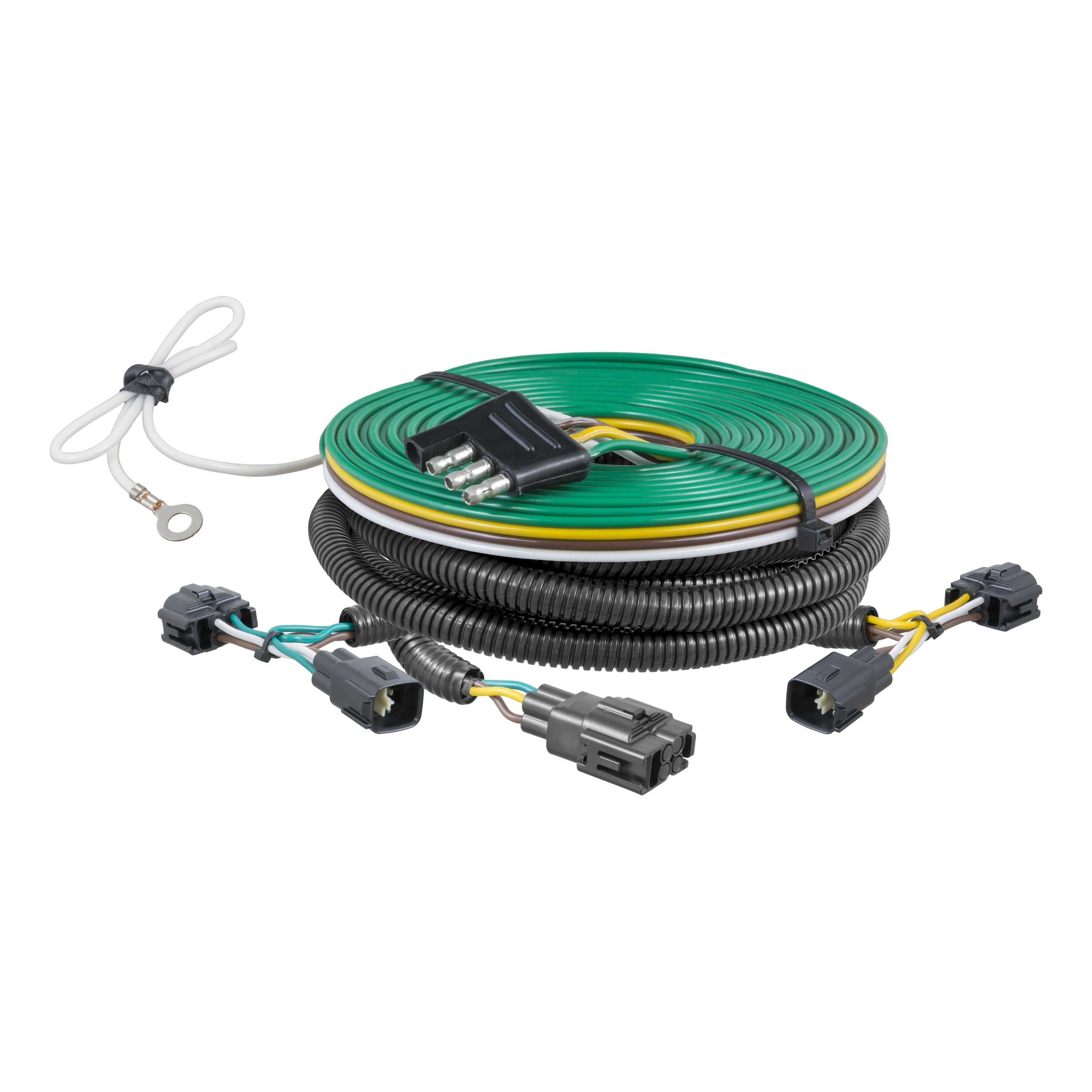 CURT Custom Towed-Vehicle RV Wiring Harness for Dinghy Towing, Fits Select Jeep Wrangler TJ Model 58902