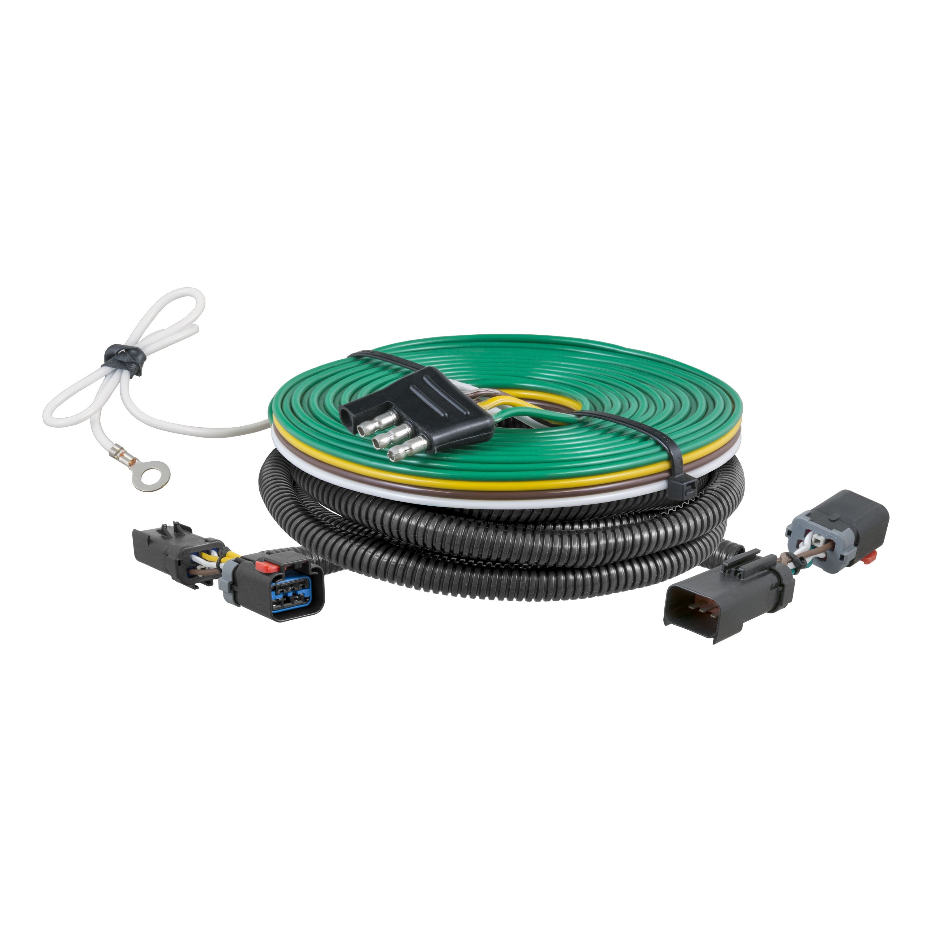 CURT Custom Towed-Vehicle RV Wiring Harness for Dinghy Towing, Fits Select Ram 1500, 2500, 3500 with LED Taillights Model 58906
