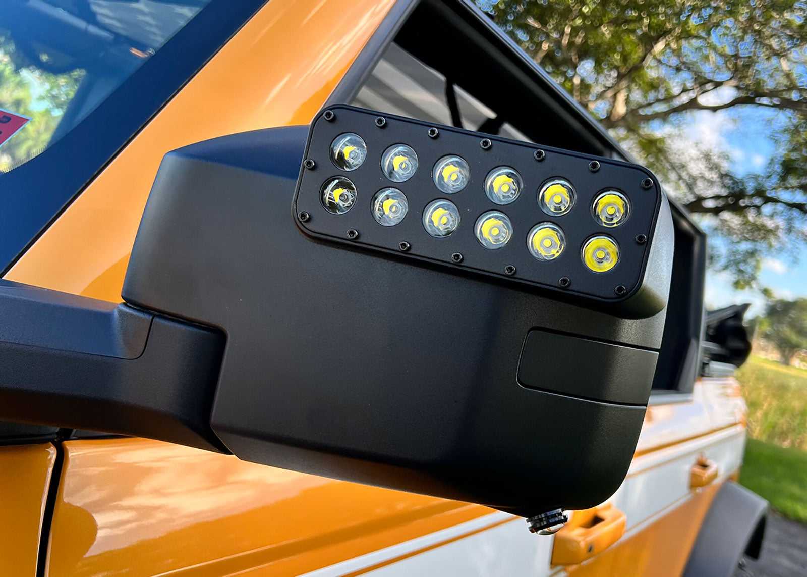 Ford Bronco LED Off-Road Side Mirror Ditch Lights - Amber