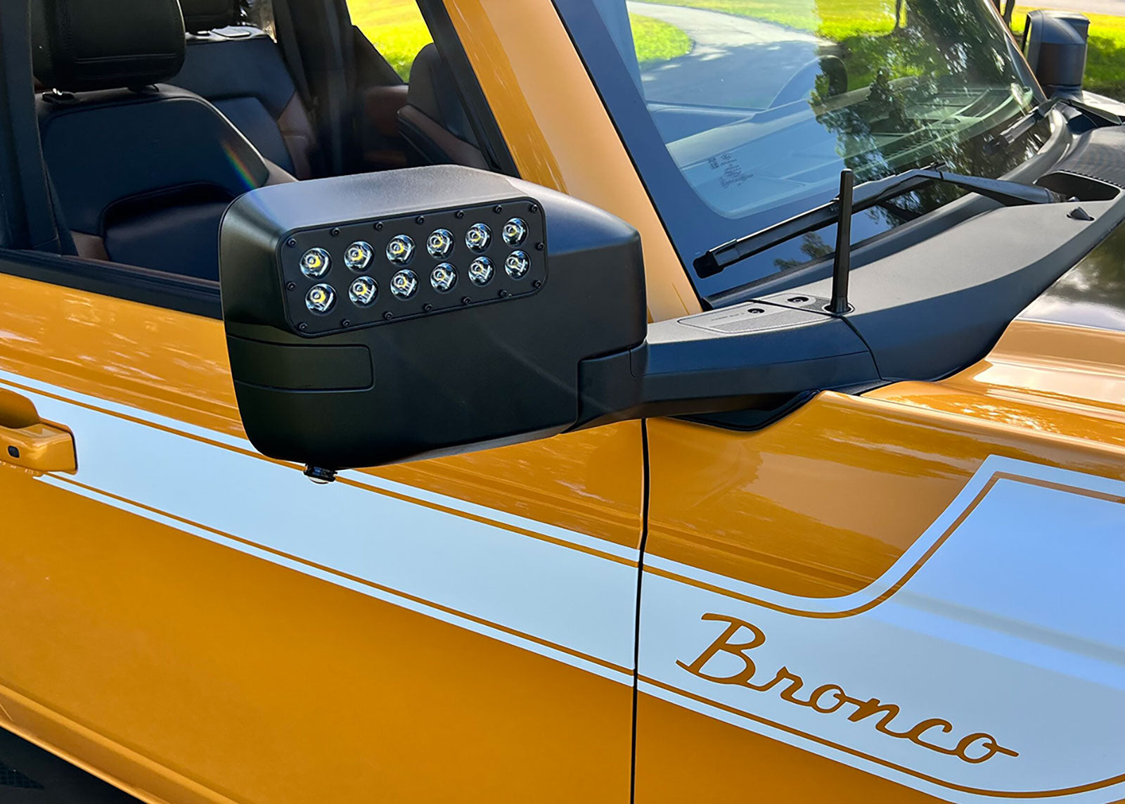 Ford Bronco LED Off-Road Side Mirror Ditch Lights - Amber