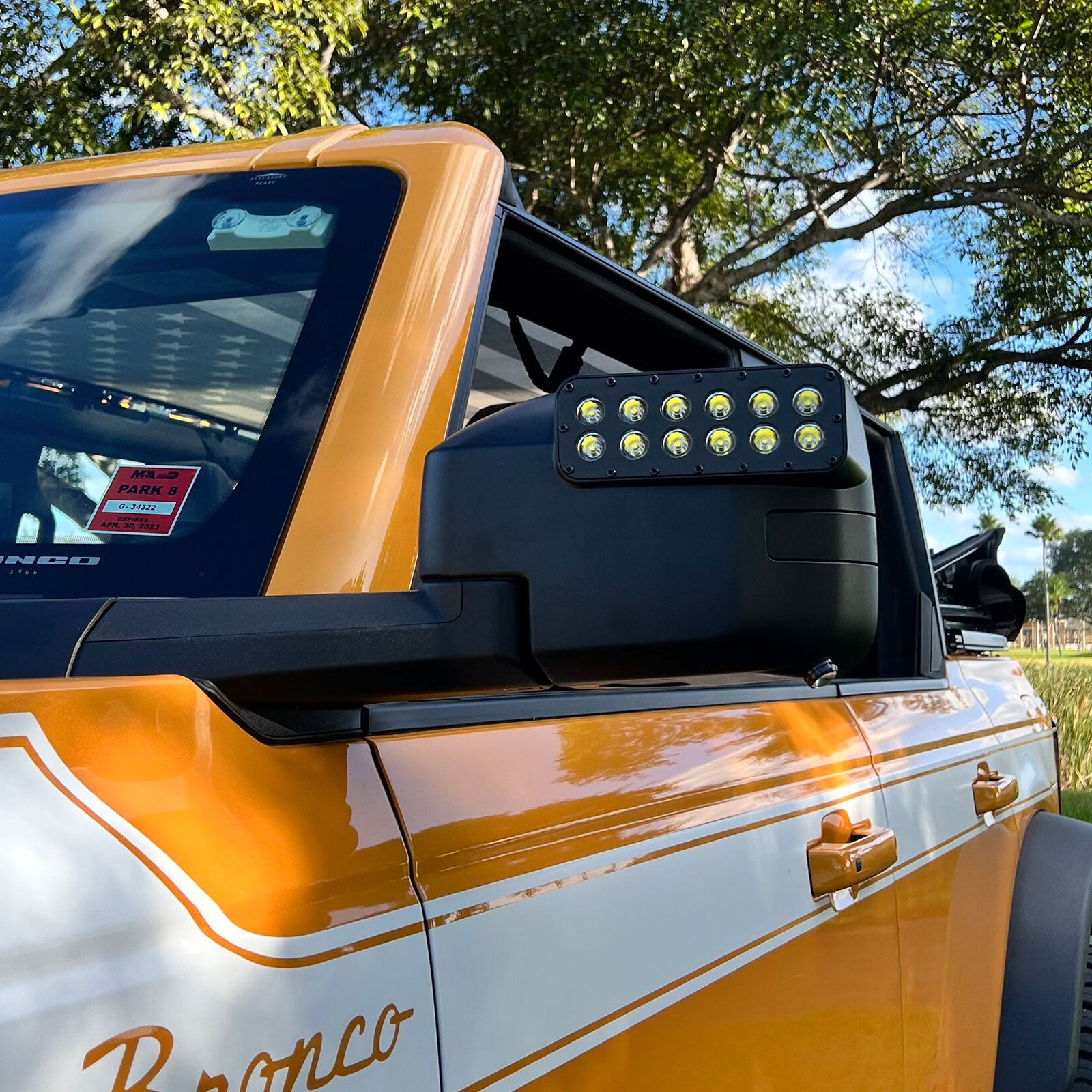Ford Bronco LED Off-Road Side Mirror Ditch Lights - Amber