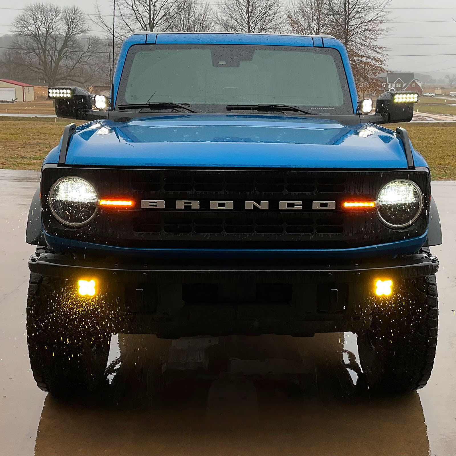 Ford Bronco LED Off-Road Side Mirror Ditch Lights - Amber
