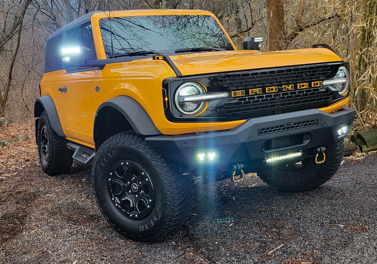 Ford Bronco LED Off-Road Side Mirror Ditch Lights - Amber
