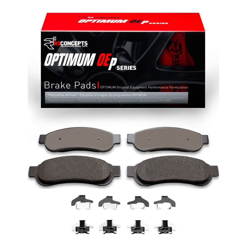R1 05-10 Ford F-350 Super Duty 2WD Rear Optimum OE Pads & Hardware Kit