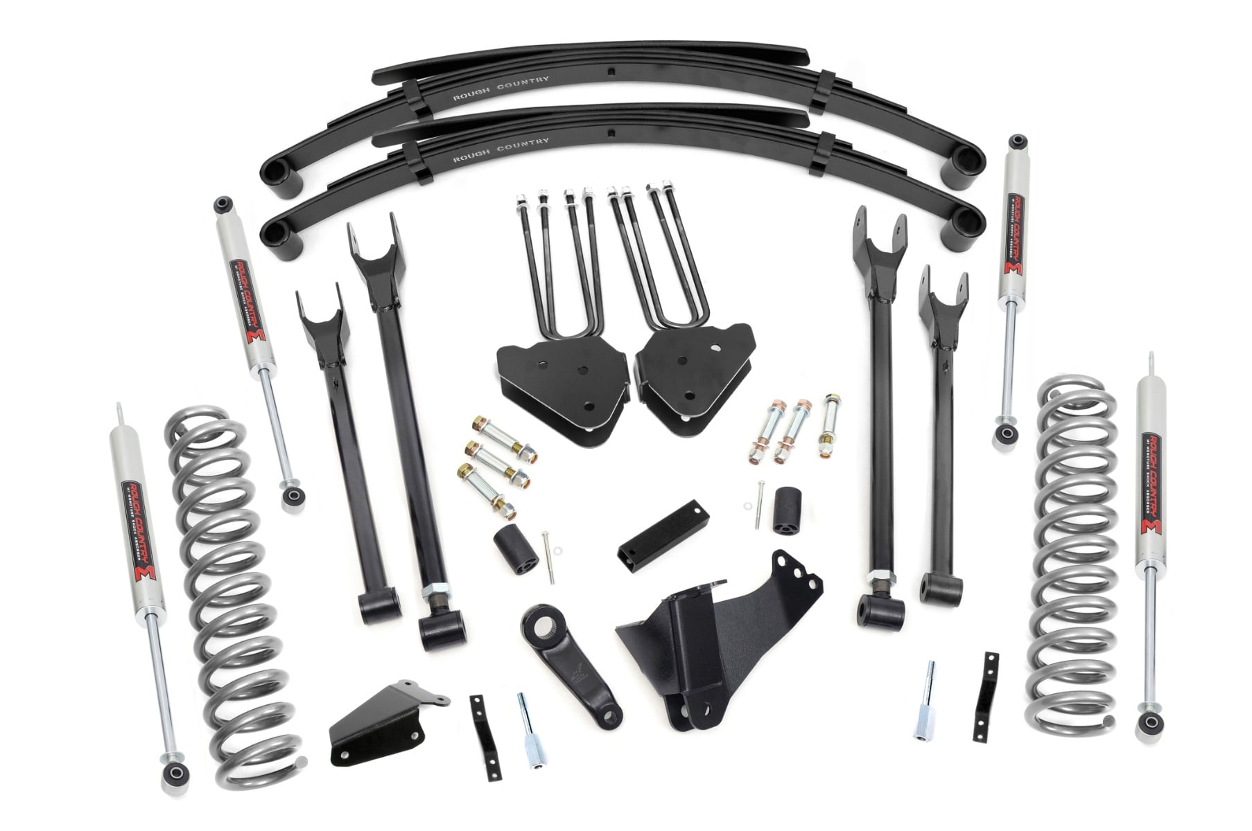 8 Inch Lift Kit 4 Link RR Springs M1 Ford F-250/F-350 Super Duty (05-07) Rough Country