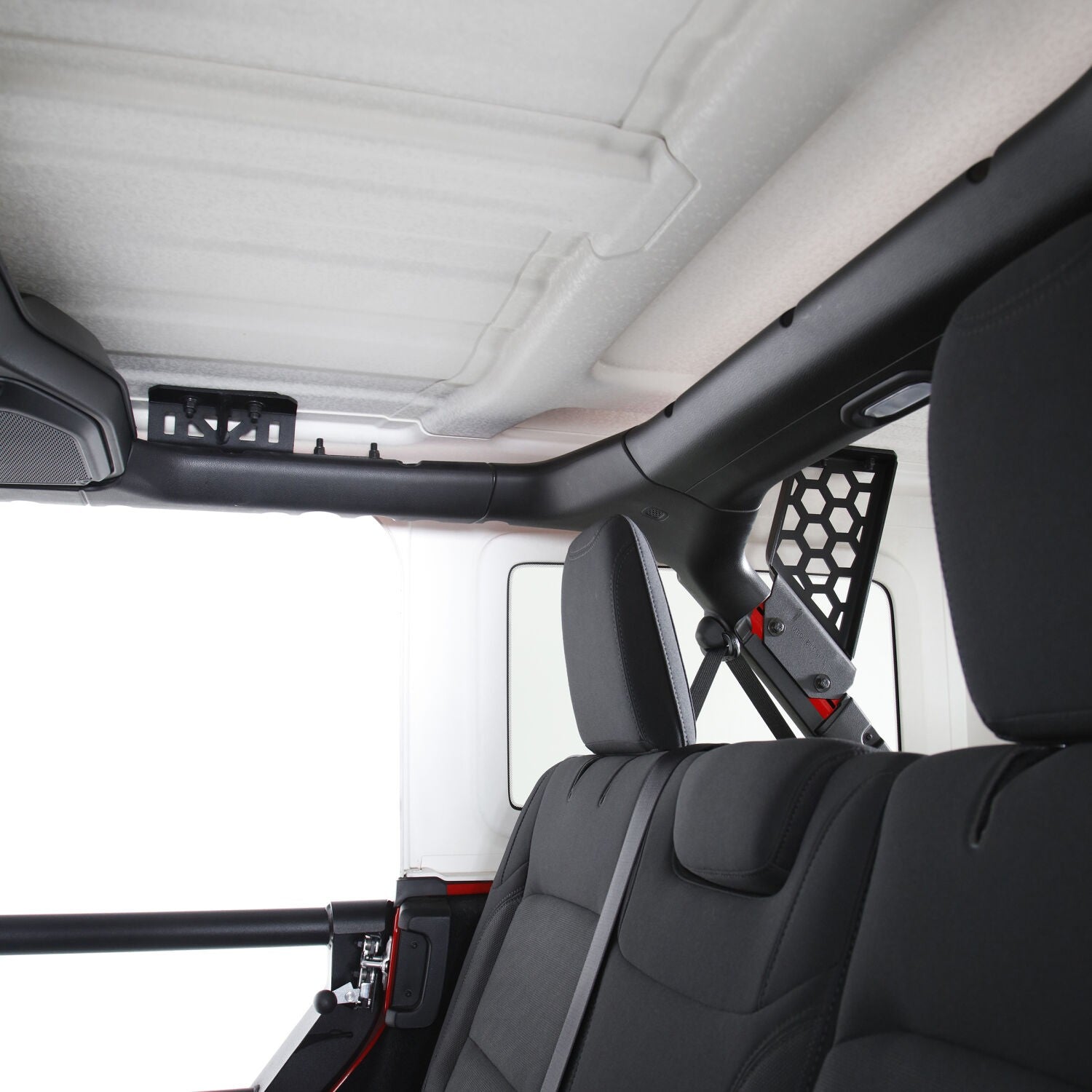 5910013T SRM Roll Bar Mounting Kit Jeep JLU Mount Textured Black 2018-2026 Jeep Wrangler Go Rhino