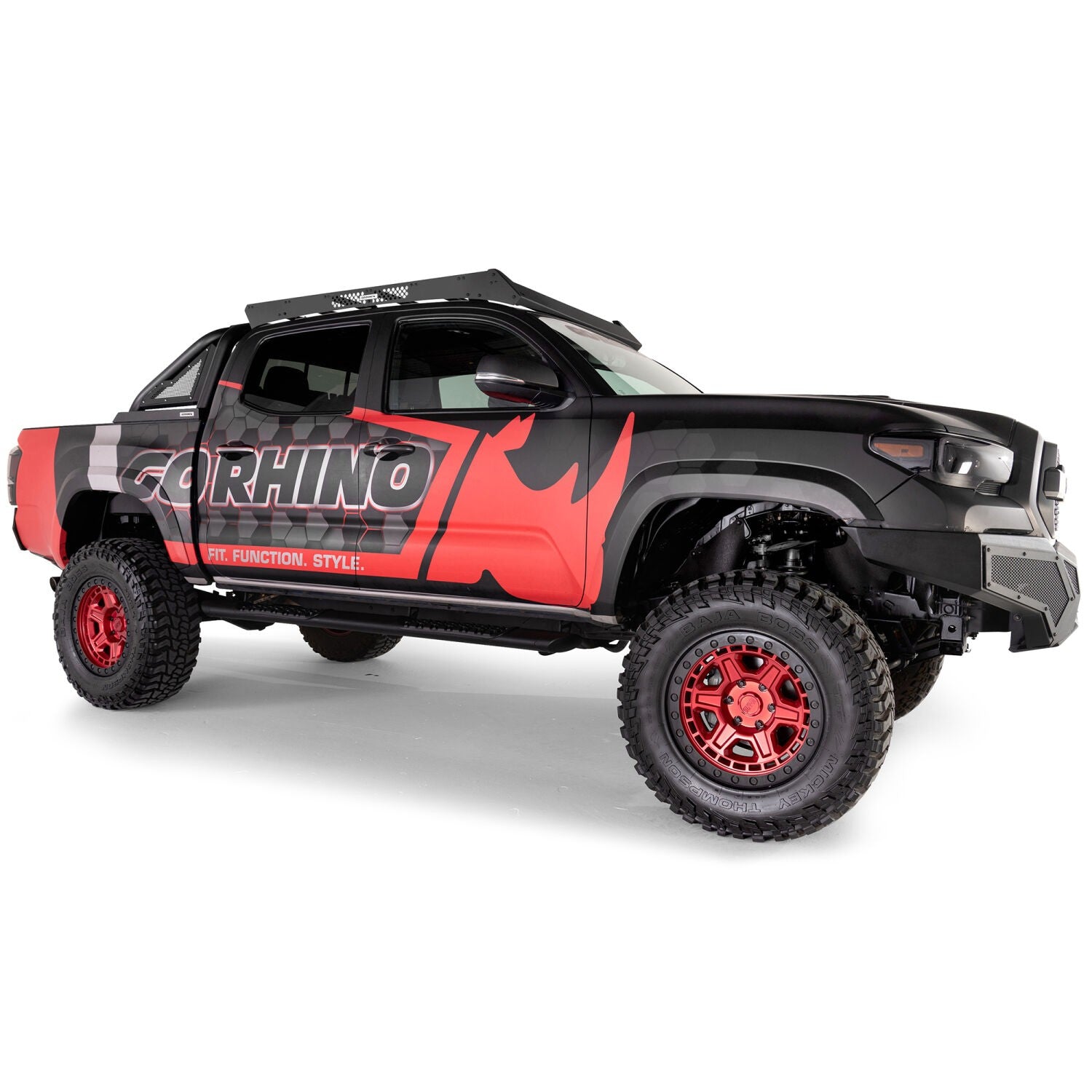 Ceros Low Profile Roof Rack Textured Black 2016-2023 Toyota Tacoma Go Rhino