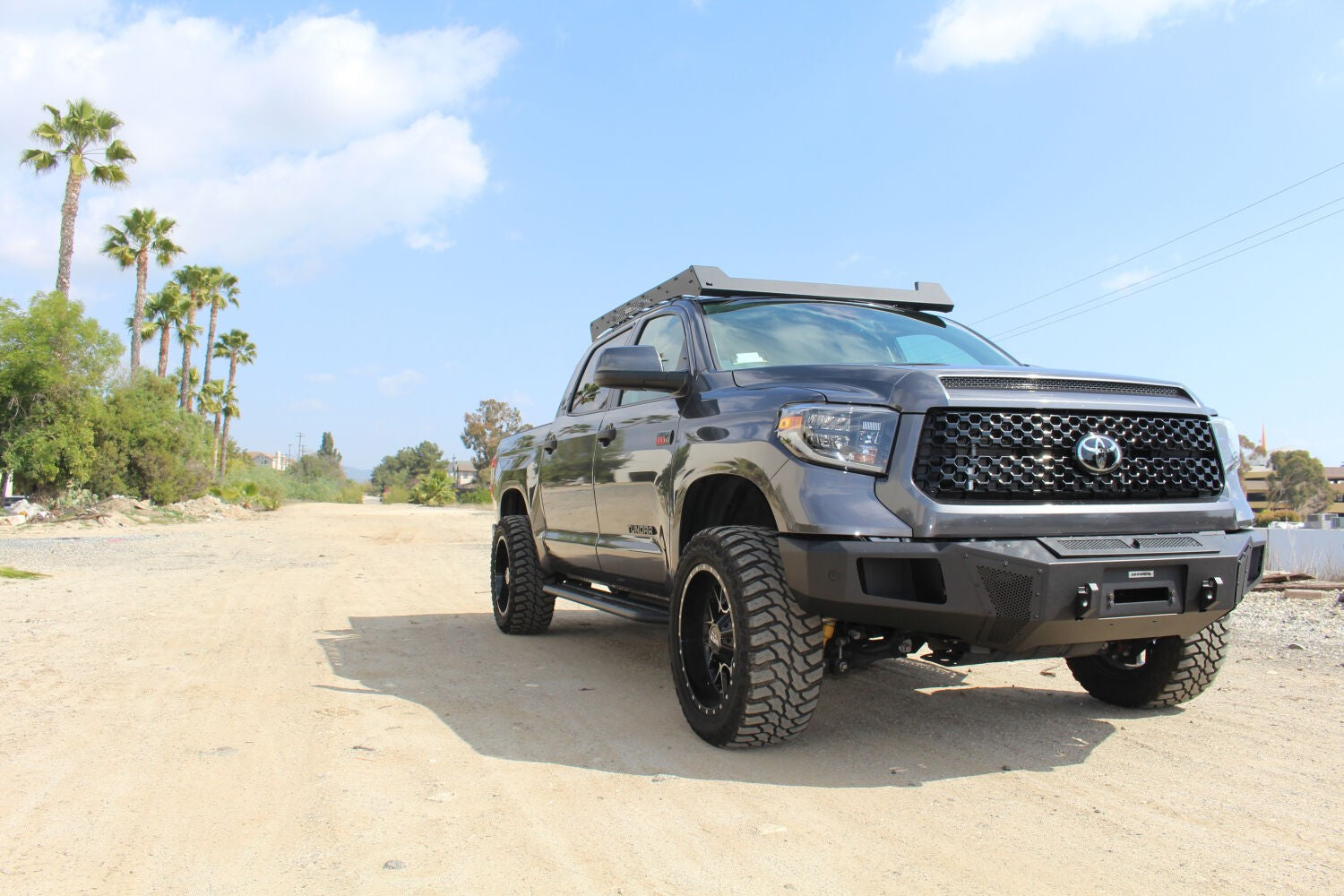 Ceros Low Profile Roof Rack Textured Black 2016-2021 Toyota Tundra Go Rhino