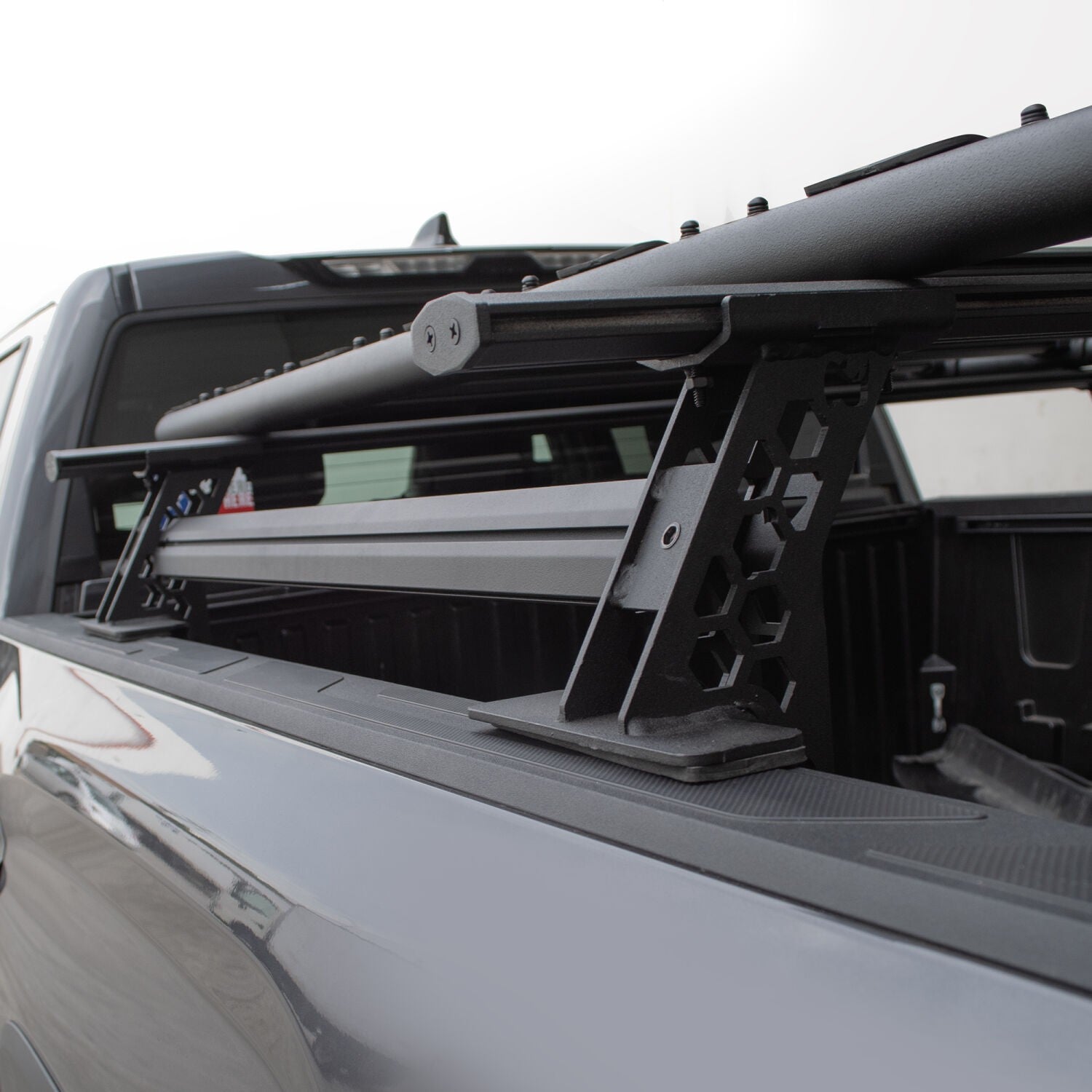 XRS Cross Bars Truck Bed Rail Kit for Full Sized Trucks without Tonneau Covers Textured Black 2007-2026 Toyota Tundra 2015-2026 Silverado/Sierra 2500 HD Go Rhino