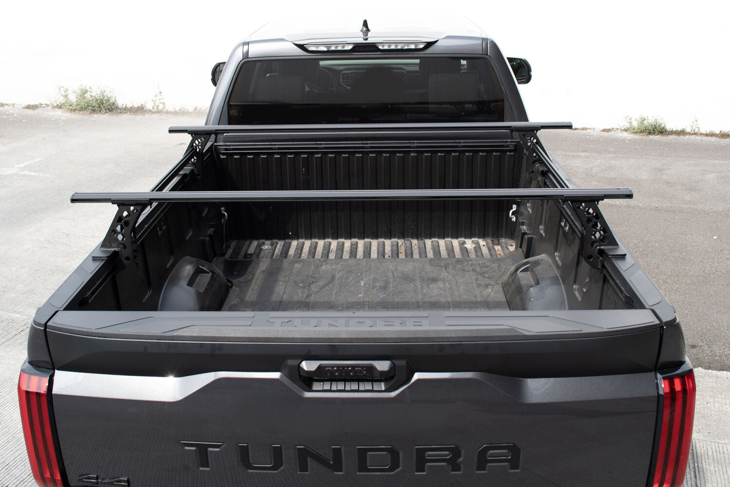 XRS Cross Bars Truck Bed Rail Kit for Full Sized Trucks without Tonneau Covers Textured Black 2007-2026 Toyota Tundra 2015-2026 Silverado/Sierra 2500 HD Go Rhino