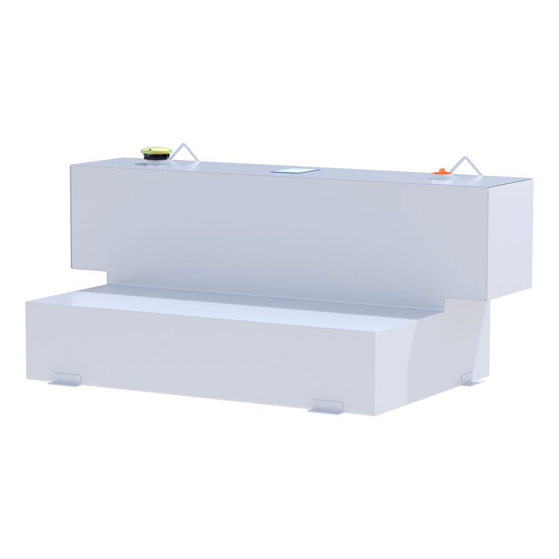 UWS White Hammerhead-Style 100-Gallon L-Shape Steel Transfer Tank Model ST-100HH-W