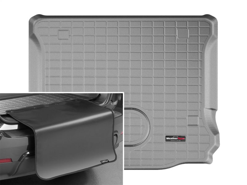WeatherTech 15-16 Jeep Wrangler Unlimited Cargo Liner w/ Bumper Protector - Grey