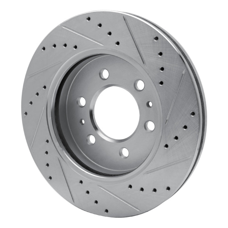 R1 09-09 Ford F-150 RWD Front Left Drilled & Slotted Silver Brake Rotor