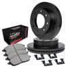 R1 11-22 Ford F-250 Super Duty Rear Drill/Slot Black Rotors w/Off-Road/Tow Pads