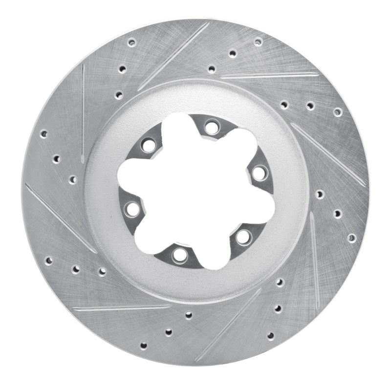 R1 09-12 Chevrolet Colorado Front Left Drilled & Slotted Silver Brake Rotor