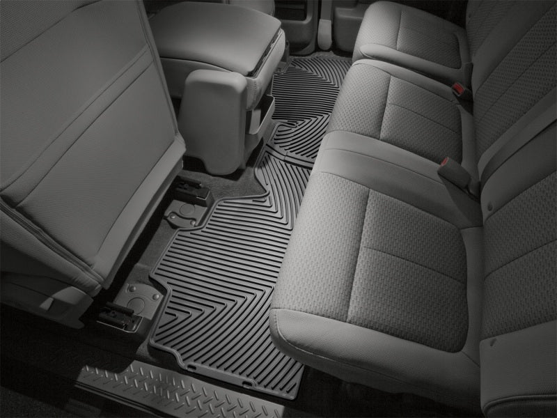 WeatherTech 09+ Ford F150 Super Cab Rear Rubber Mats - Black