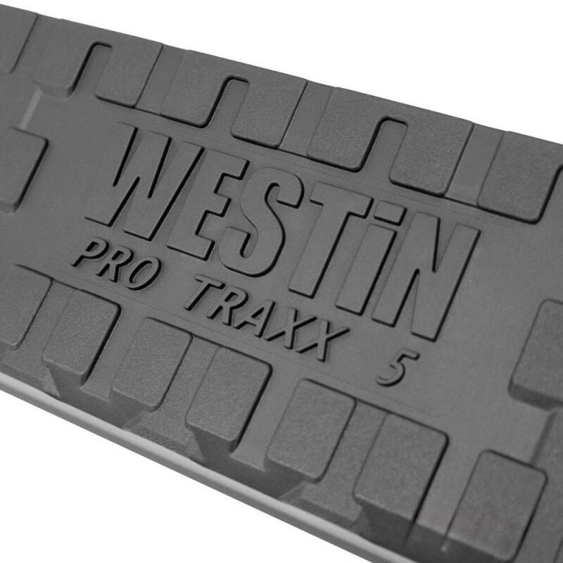Westin 07-13 Chevy Silv 1500 Extended Cab (6.5ft) PRO TRAXX 5 WTW Oval Nerf Step Bars - Blk