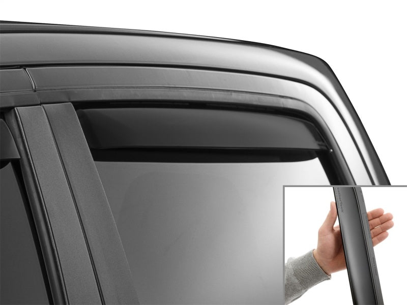 WeatherTech 19-26 Dodge Ram Truck Rear Rear Side Window Deflectors - Matte Blk
